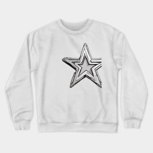 Shiny Silver Star Graphic No. 990 Crewneck Sweatshirt